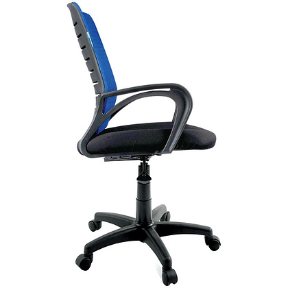 Кресло для персонала Helmi "HL-M16 R Vivid", ткань, сетка, пластик, синий - 3