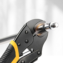 Клещи с фиксатором Deli YS DL109010H, 205 мм., желтый, черный