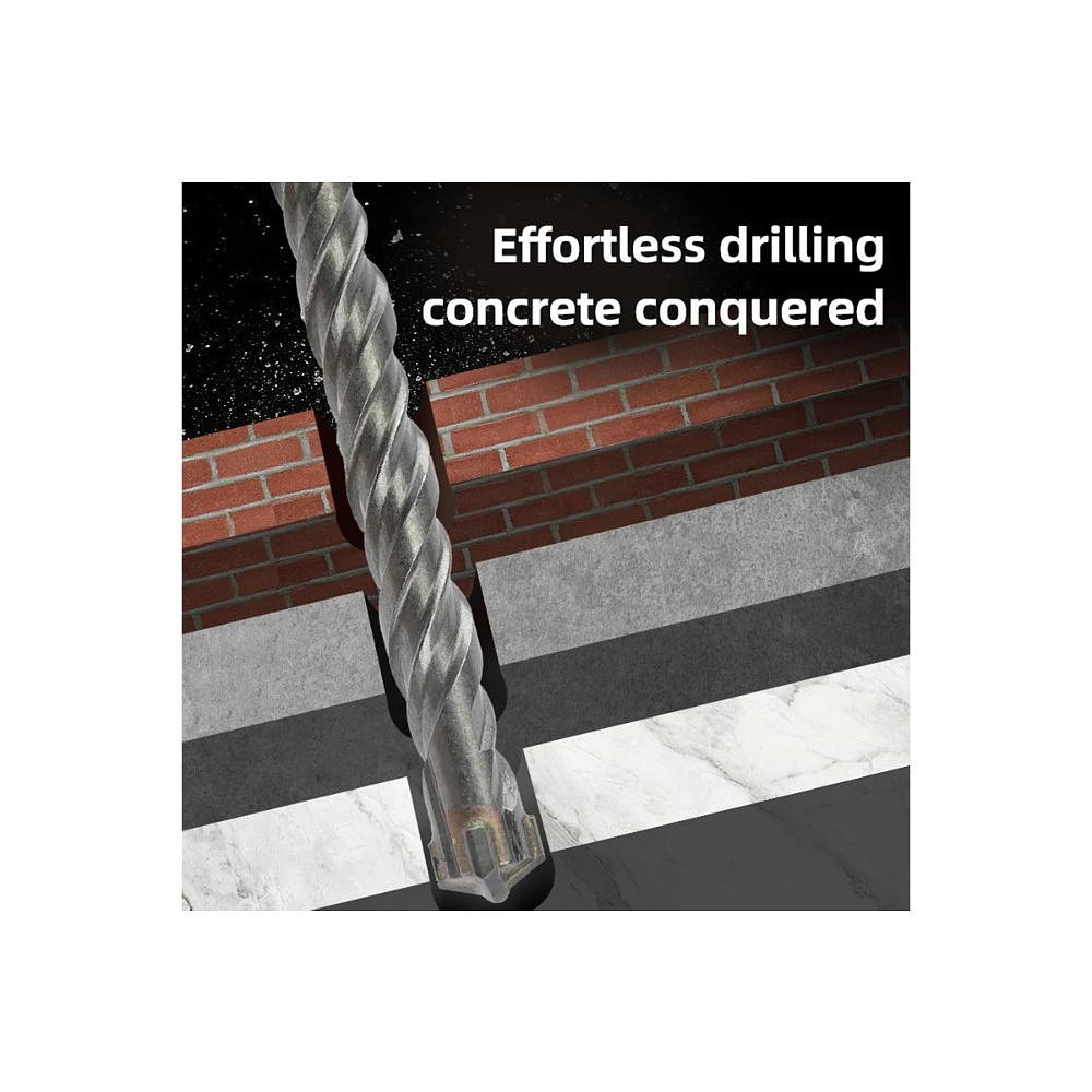 Бур по бетону Deli YS EDH-YCZ16014-E1, 14x160 мм, X-Tip, SDS-PLUS - 6