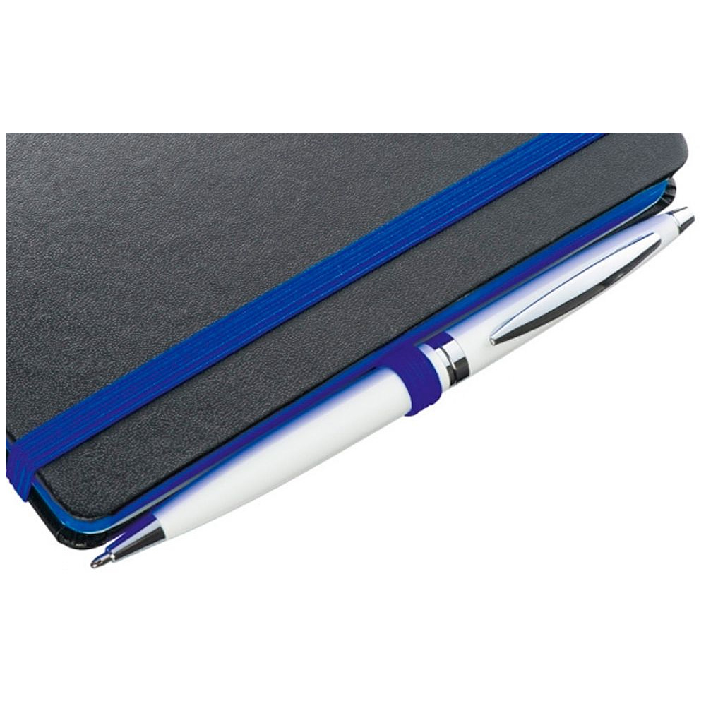 Блокнот "Rostock", А6, 80 листов, линейка, черный, синий - 3