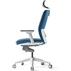Кресло для руководителя BESTUHL "J2", ткань, пластик, голубой  - 3