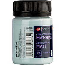 Краска акриловая матовая "Декола", 534 светло-голубая, 50 мл., банка