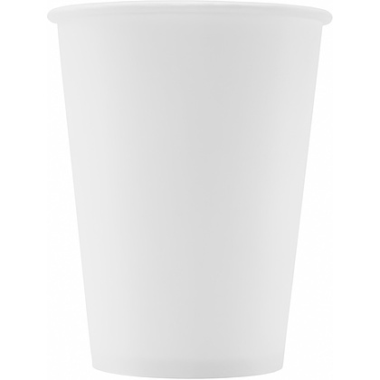 Стакан картонный 300 мл, 1сл., 50шт/упак, белый, БИО