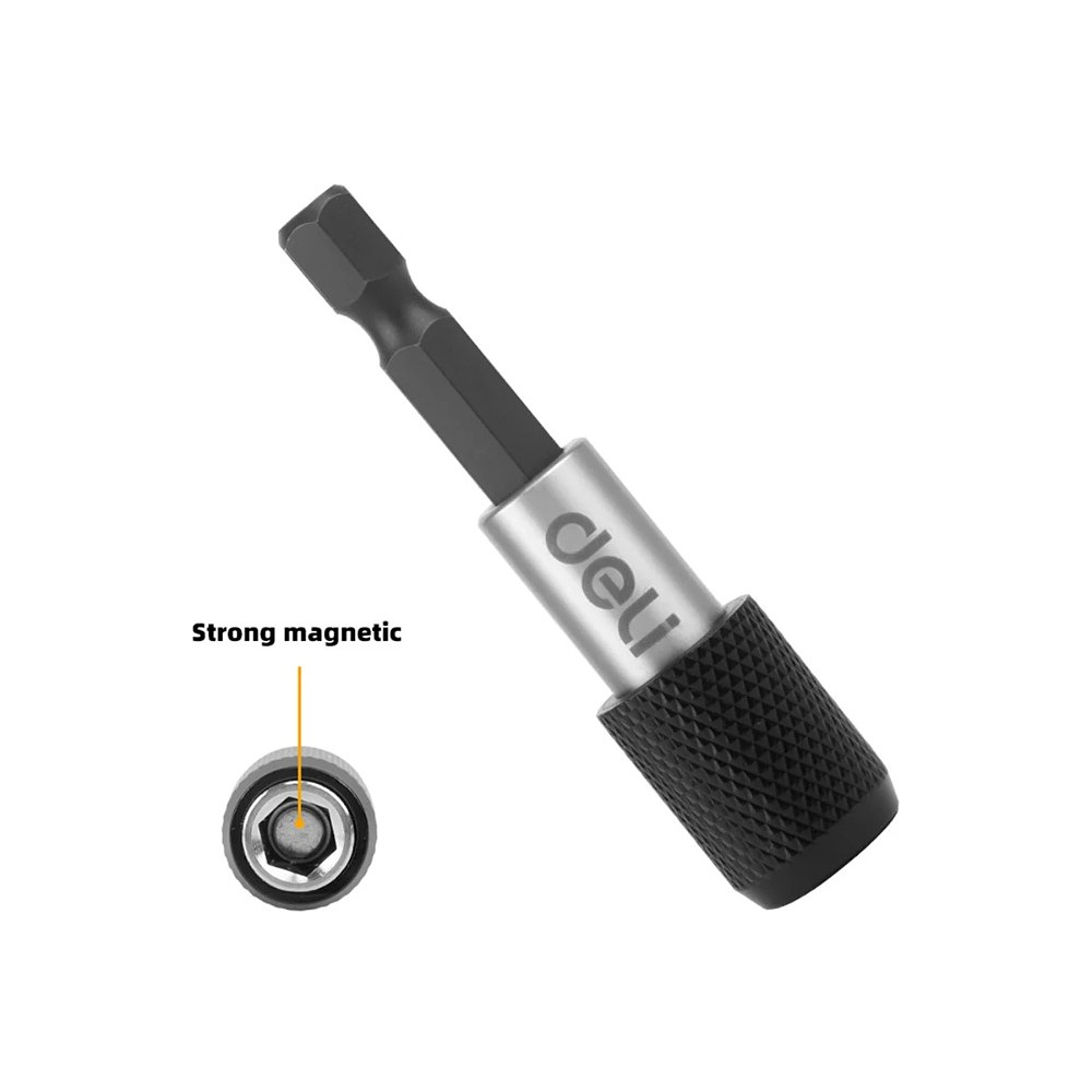 Держатель бит (насадок) Deli YS EDL107401, магнитный, набор 2 шт., 60мм, 1/4", с фиксатором - 9