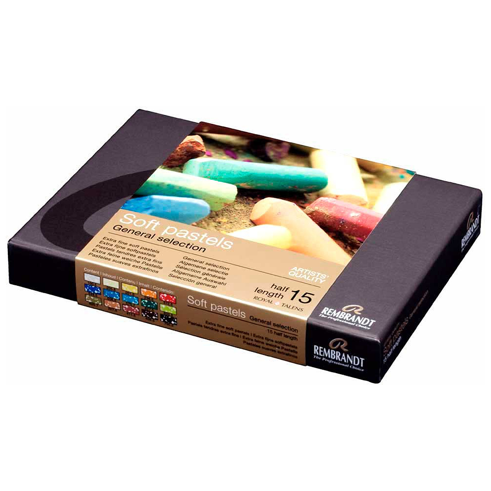 Набор мягкой пастели "Rembrandt Half Pastel" начальный, 15 цветов - 3