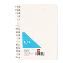 Блокнот "Deli EN506", А6, 60 листов, прозрачный