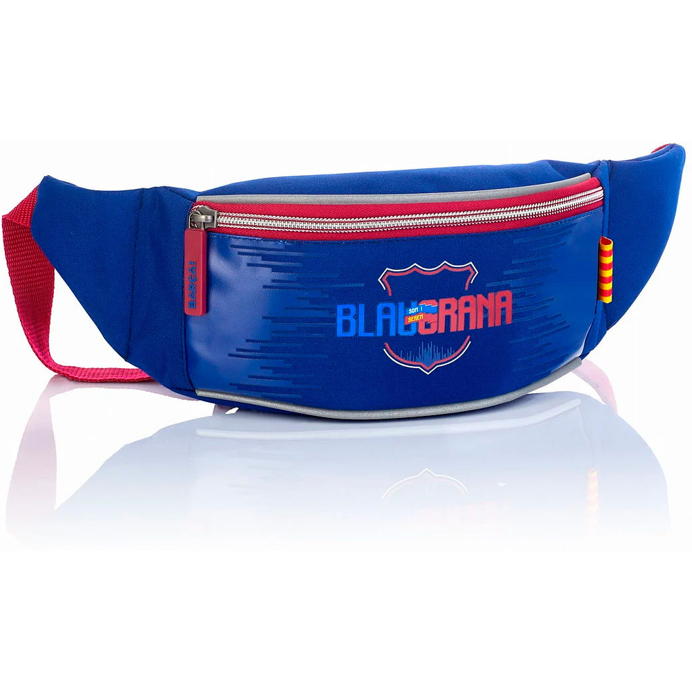 Сумка поясная "Barca Fan", синий, красный - 2