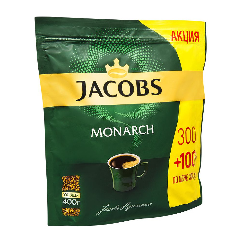 Кофе "Jacobs Monarch", растворимый, 400 г 992095 купить в Минске | цены ...