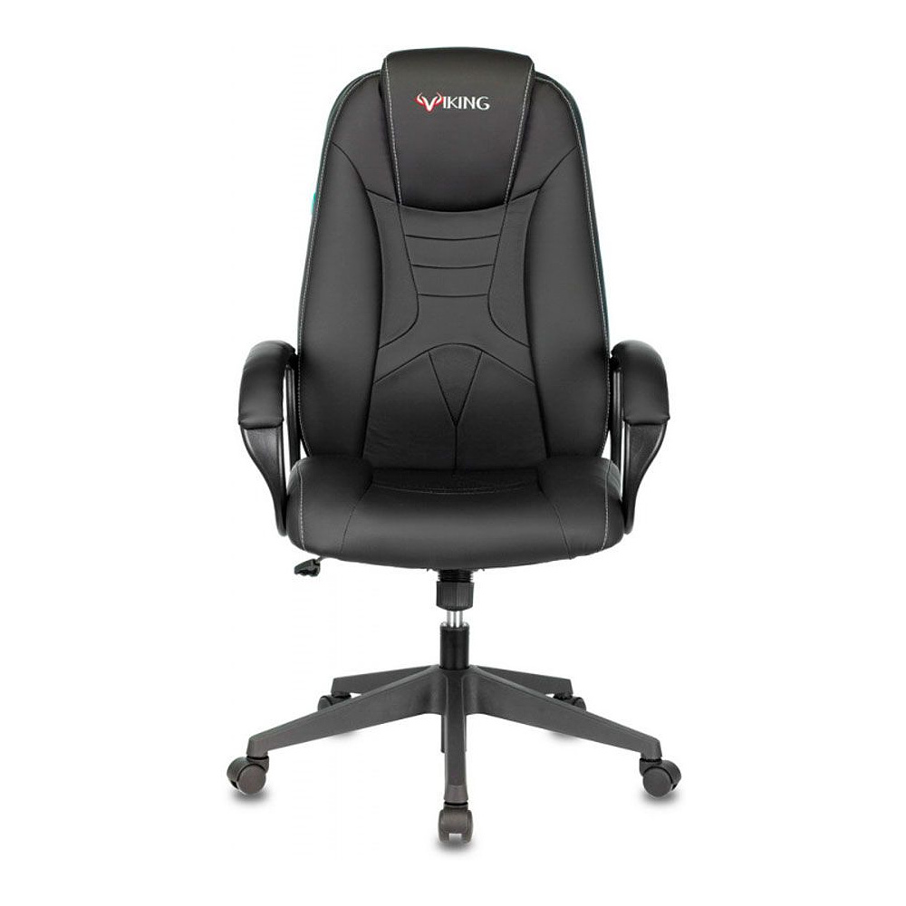 Кресло игровое Бюрократ "Zombie 8", экокожа, пластик, черный - 2