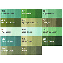 Маркер перманентный "Copic ciao", G-17 лесной зеленый