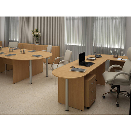 Коллекция Столица стол приставной С-918.101, 1000х350х750 мм, дуб сонома - 10