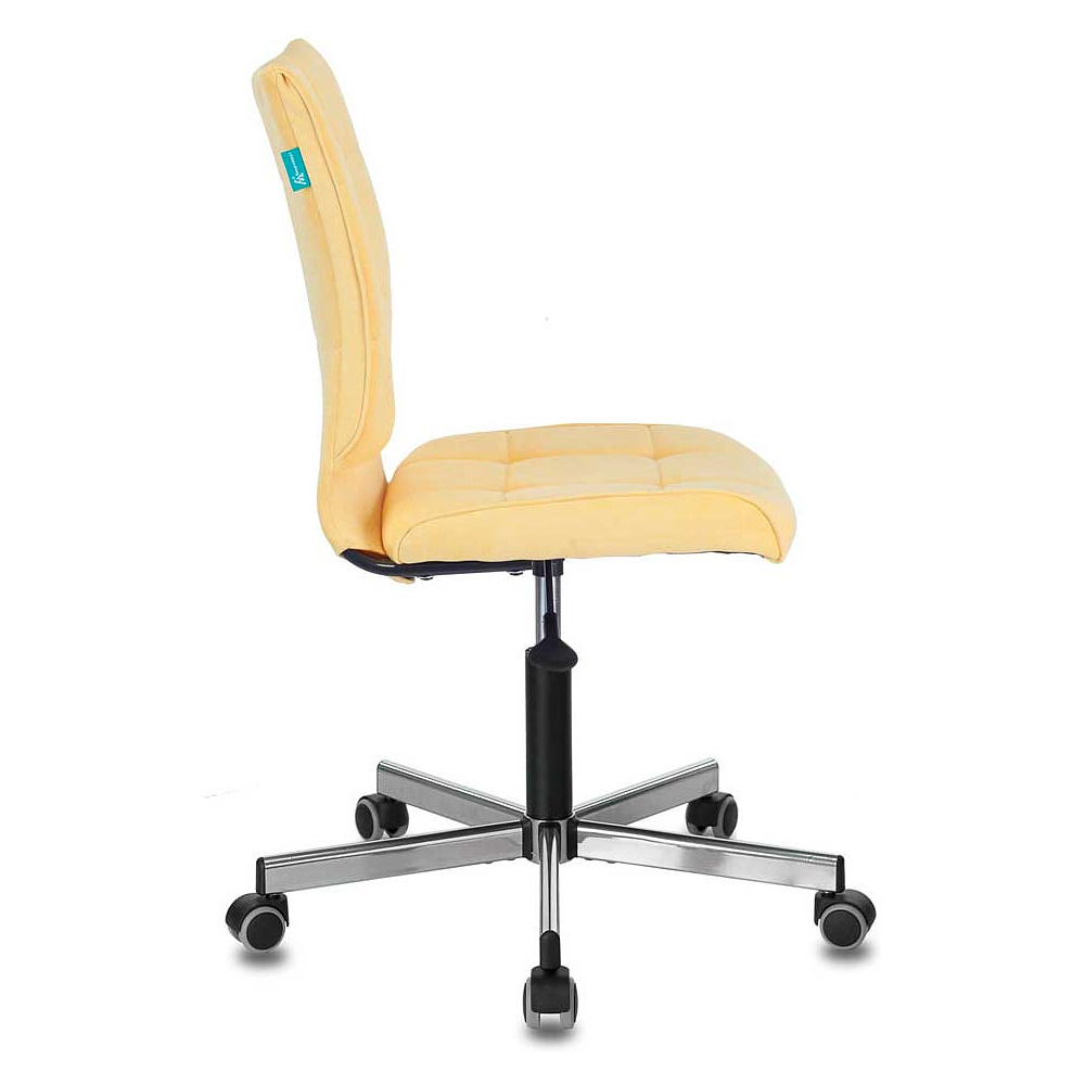 Кресло для персонала Бюрократ "СH-330M/VELV74", ткань, металл, желтый - 3
