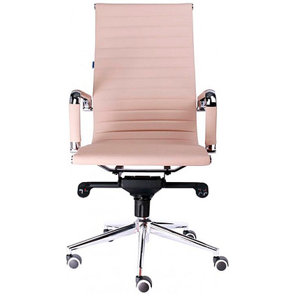 Кресло для руководителя EVERPROF "Rio M", экокожа, металл, бежевый - 2