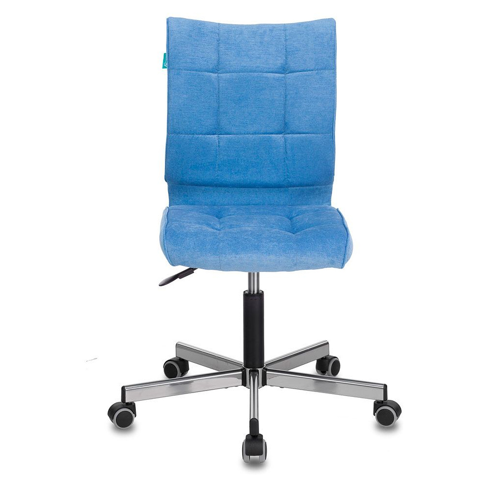 Кресло для персонала "Бюрократ СH-330M/VELV86", ткань, металл, голубой - 2