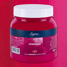 Краски акриловые "Ладога", 319 карминовая, 220 мл., банка