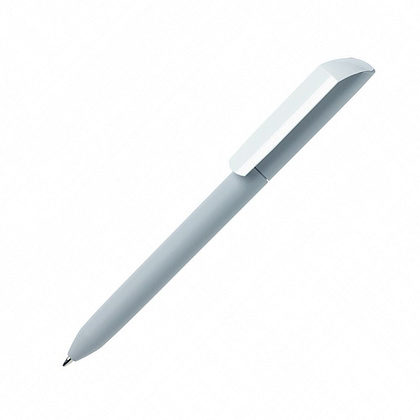 Ручка шариковая автоматическая "Flow Pure GOM CB", 1.0 мм, серый, белый, стерж. синий