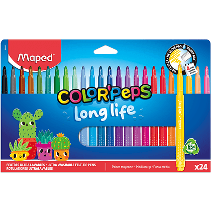 Фломастеры "Color Peps Long Life", 24 шт - 2