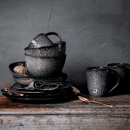 Чашка керамическая "Matera", 430 мл, серая - 4