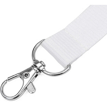 Тесьма с карабином для бейджа "839122", белый