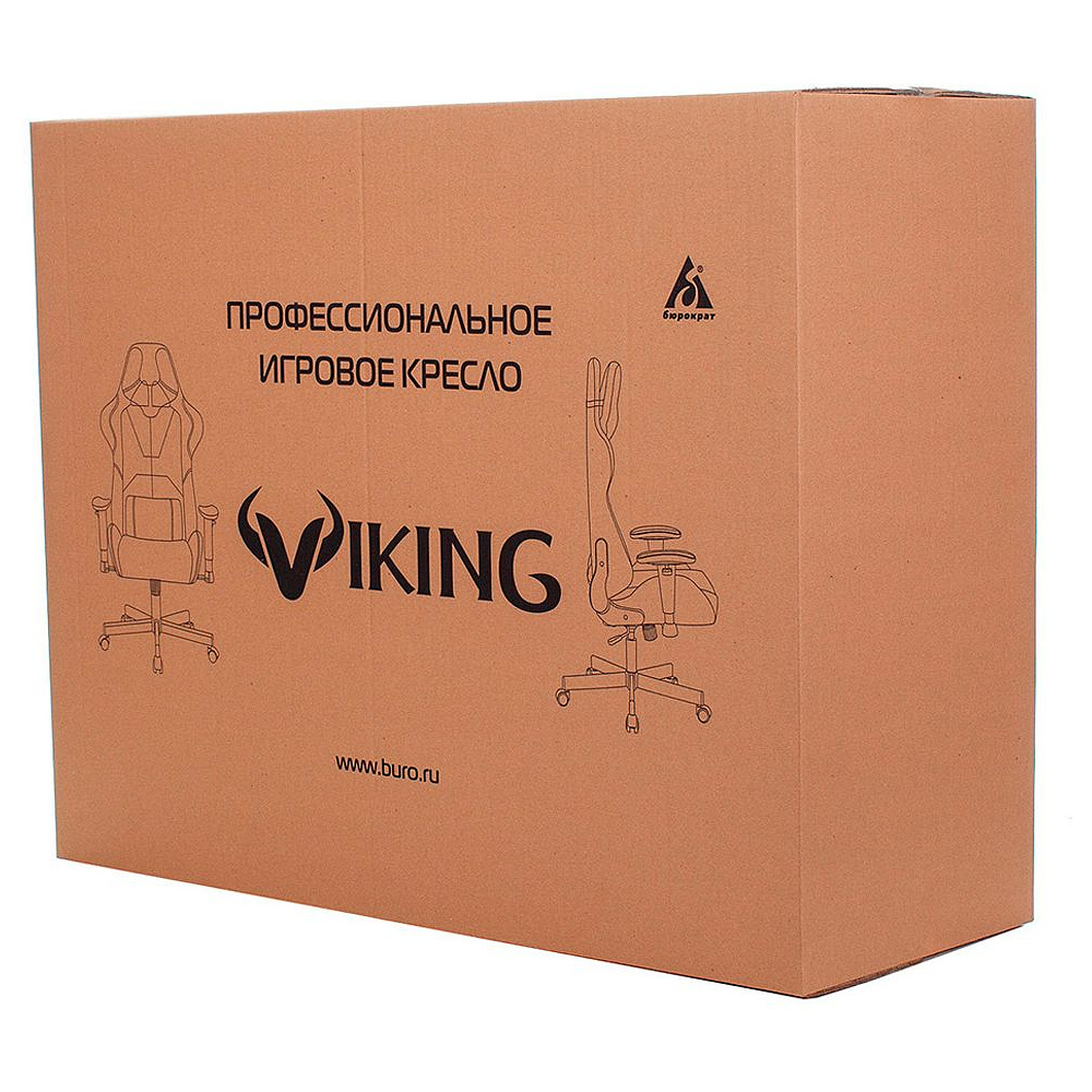 Кресло игровое Бюрократ "Zombie 8", экокожа, пластик, черный, оранжевый - 8