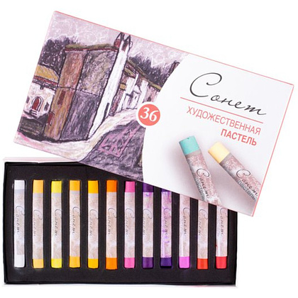 Набор сухой пастели "Сонет", 36 цветов - 2