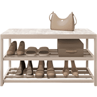 Обувница ALLERD 2 RION, белый муар, 830х320х450, энигма