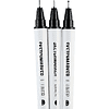 Набор ручек капиллярных "Sketchmarker", 3 шт (0.05, 0.2, 0.5 мм), лайнер, черный  - 3