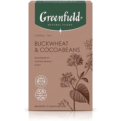 Чайный напиток "Greenfield Tisane Buckwheat&Cocoabeans", 20 пакетиков x 1.8 г, с гречихой и какао-бобами