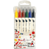 Маркер-кисть "Brush Sign pen twin", 6 шт