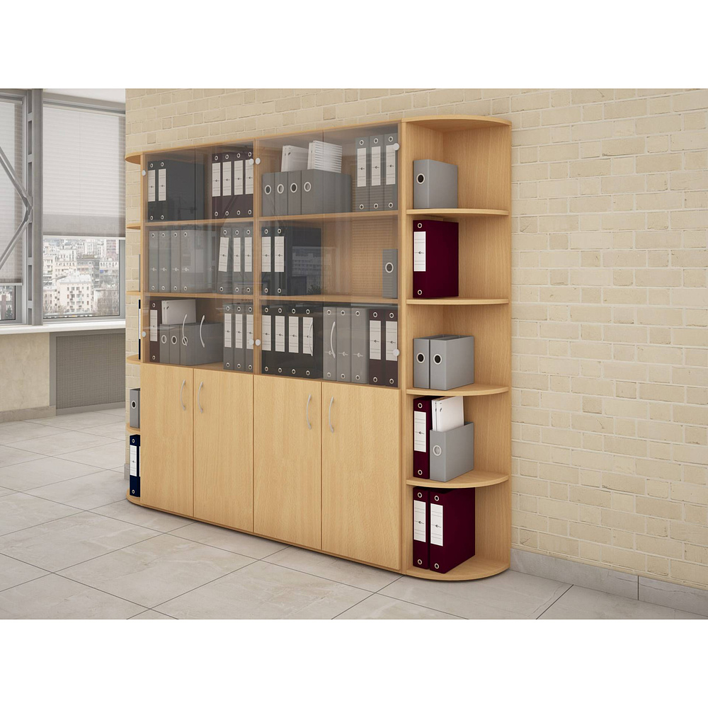 Коллекция Столица стеллаж С-112, 400х337х780 мм, бук - 9