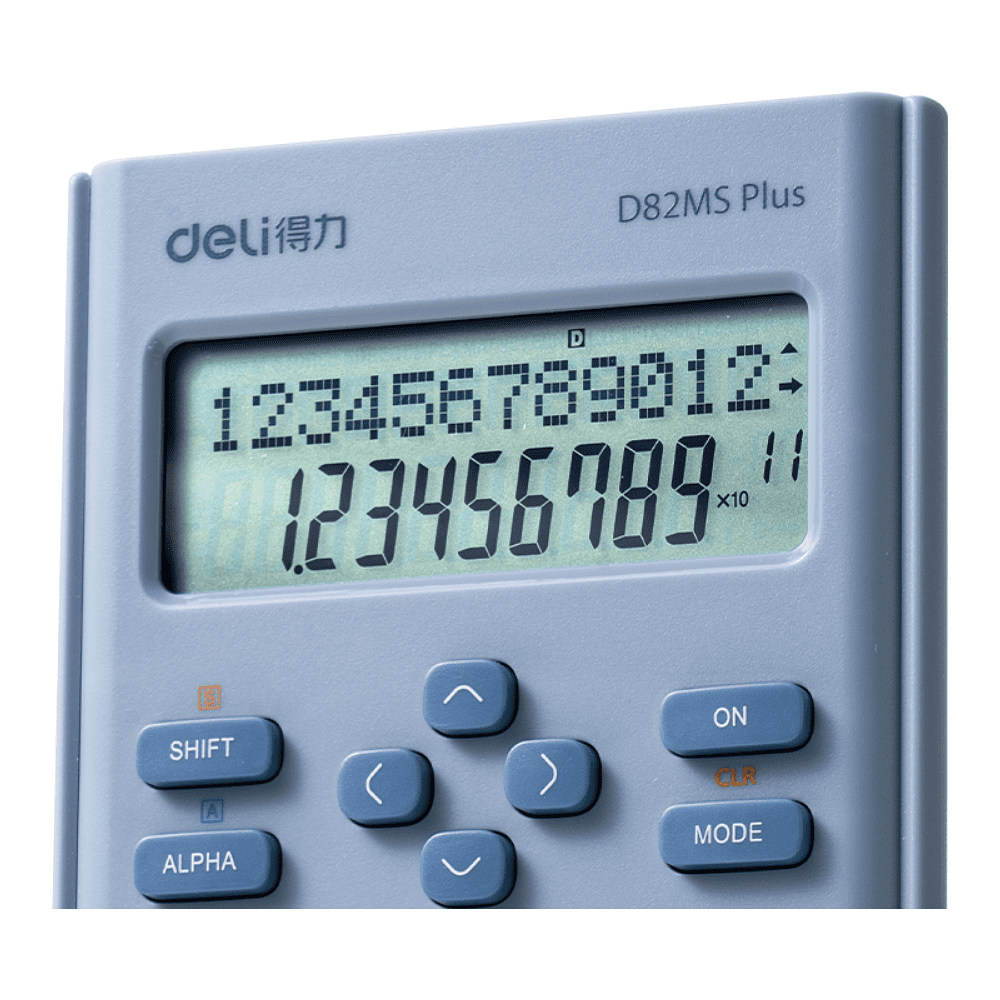 Калькулятор научный Deli Core "D82MS Plus", 240F-10+2 разряда, светло-синий  - 2
