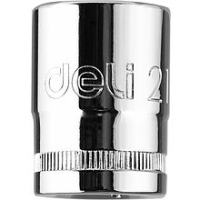 Головка торцевая "Deli" 21 мм, серебристый