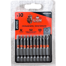 Бита стальная M-Lion MPH25010P, PH 2х50 мм, 10 шт/упак