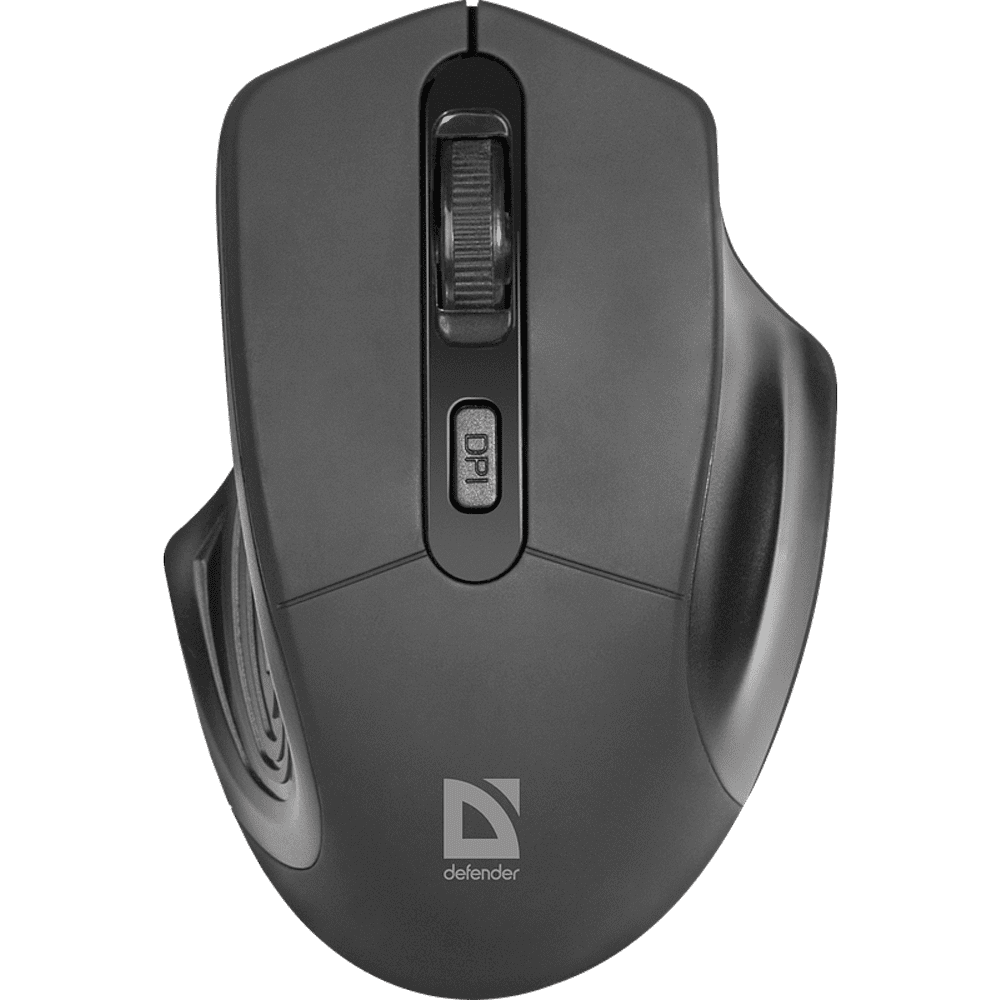 Мышь Defender "MB-345", беспроводная, 800-1600 dpi, черный - 2