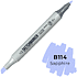 Маркер перманентный двусторонний "Sketchmarker", B114 сапфир