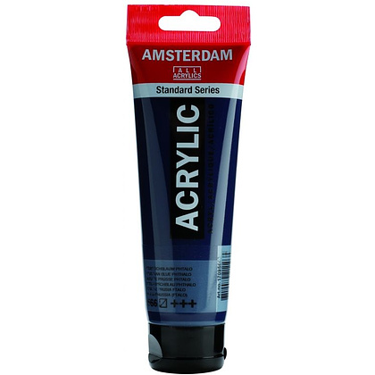 Краски акриловые "Amsterdam", 566 прусский синий, 120 мл, туба