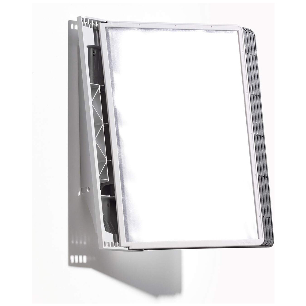 Стойка информационная настенная "Sherpa", A4, серый, черный - 3