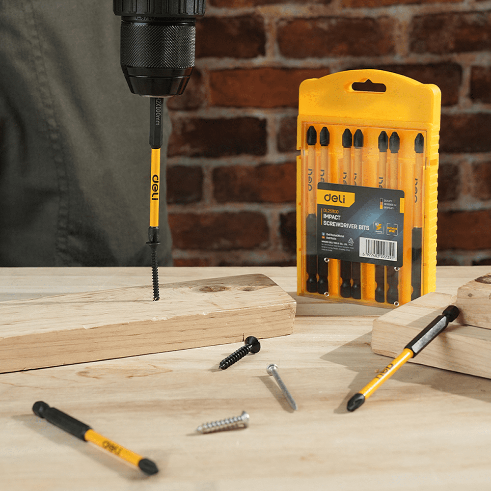 Бита ударная Deli YS EDL251100, 10 шт., PH2 x 100 мм - 7