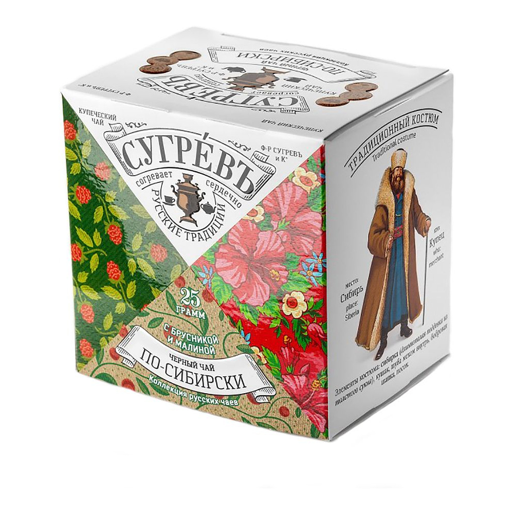 Чай "Сугревъ по-сибирски", 25 г, черный
