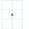 Самоклеящиеся этикетки универсальные "Rillprint", 105x 99 мм, 100 листов, 6 шт, белый - 2