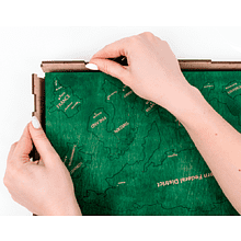 Декор на стену "Карта мира на английском языке" одноуровневый на стену, XL 3188, цветной, 72x130 см