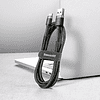 Кабель Baseus CATKLF-CG1, USB to Type-C, 2 м, Gray+Black - 3