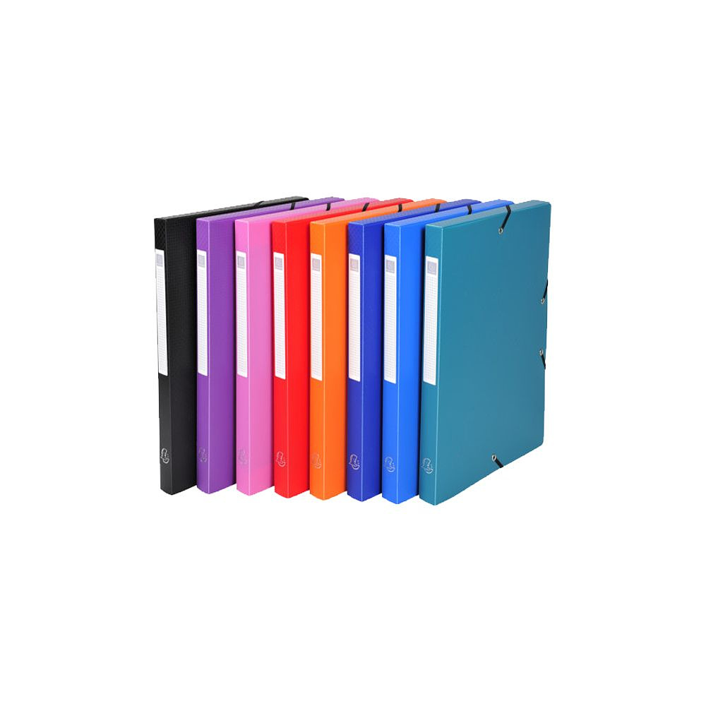 Папка на резинках "Exacompta", A4, 25 мм, полипропилен, ассорти