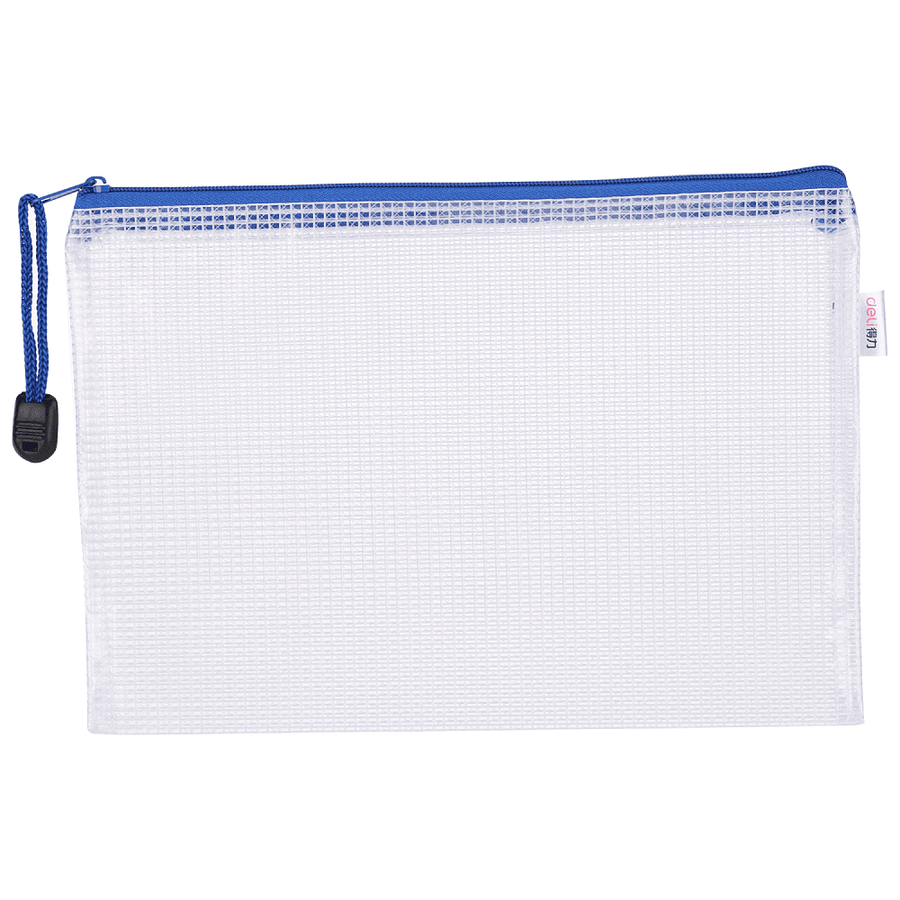 Папка конверт на молнии "Deli", А5, прозрачный - 5