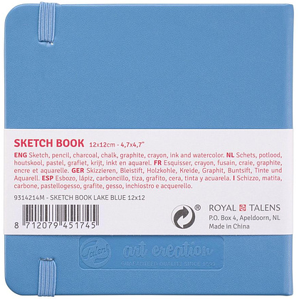 Скетчбук "ArtCreation", 12x12 см, 140 г/м2, 80 листов, голубой - 3