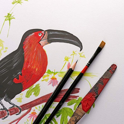 Блок-склейка "Paint'On", А5, 250 г/м2, 40 листов - 2