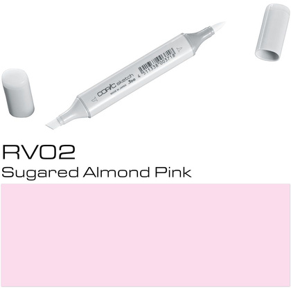 Маркер перманентный "Copic Sketch", RV-02 сахарный миндальный розовый