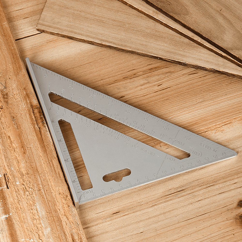 Угольник "Deli", 180 мм., металлический, серебристый - 4