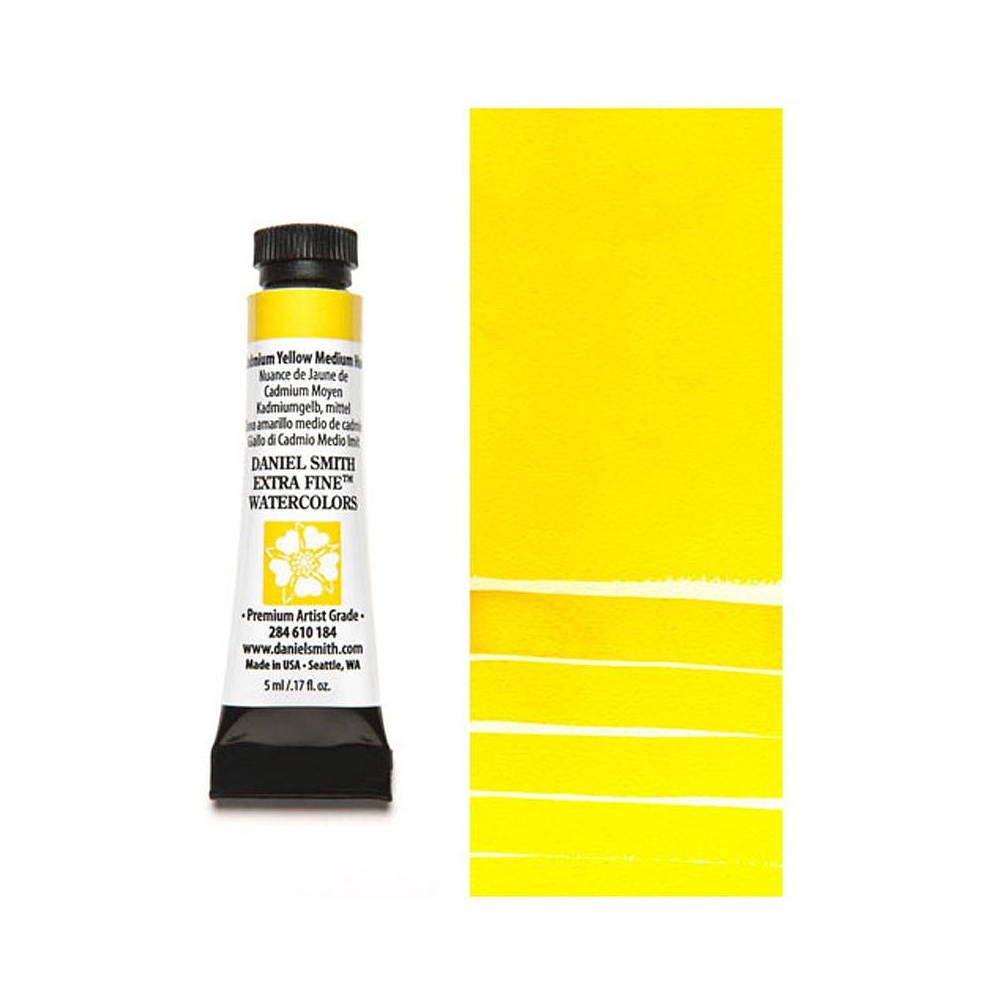 Краски акварельные "Daniel Smith", кадмий желтый средний (имит.) 5 мл, туба