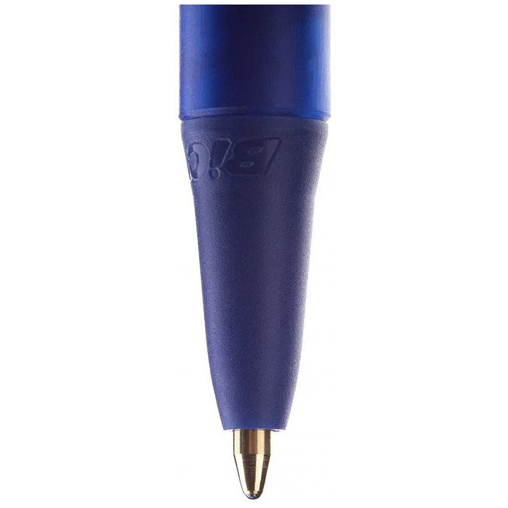 Ручка шариковая автоматическая "Bic Round Stic Clic", 0.32 мм, синий, стерж. синий - 4
